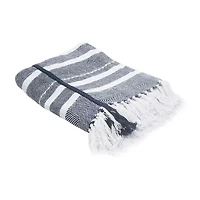 LR Home Adrian Stripe Washable Throw