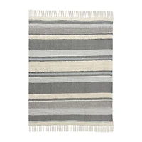 LR Home Eli Farmhouse Washable Throw