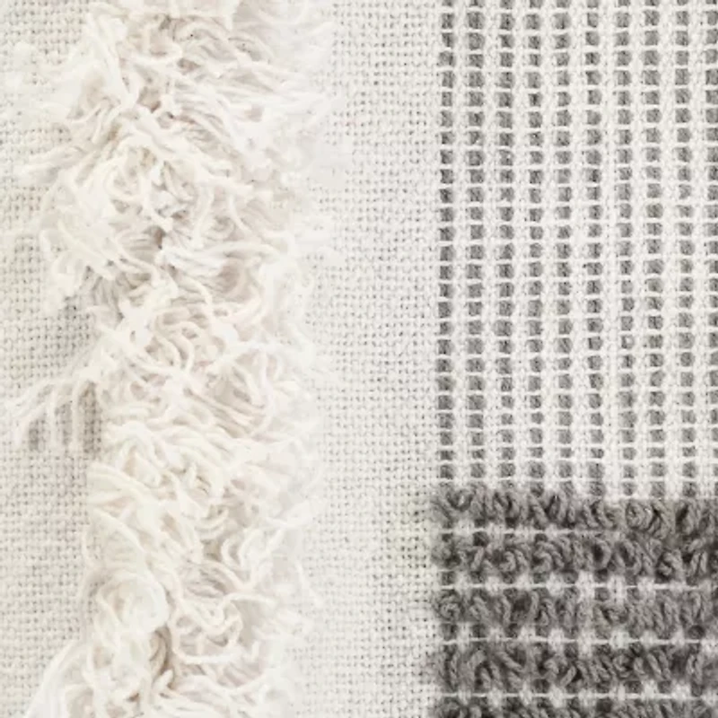 LR Home Wesley Checked Washable Throw