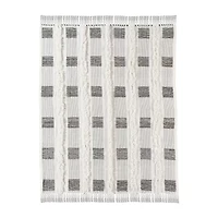 LR Home Wesley Checked Washable Throw