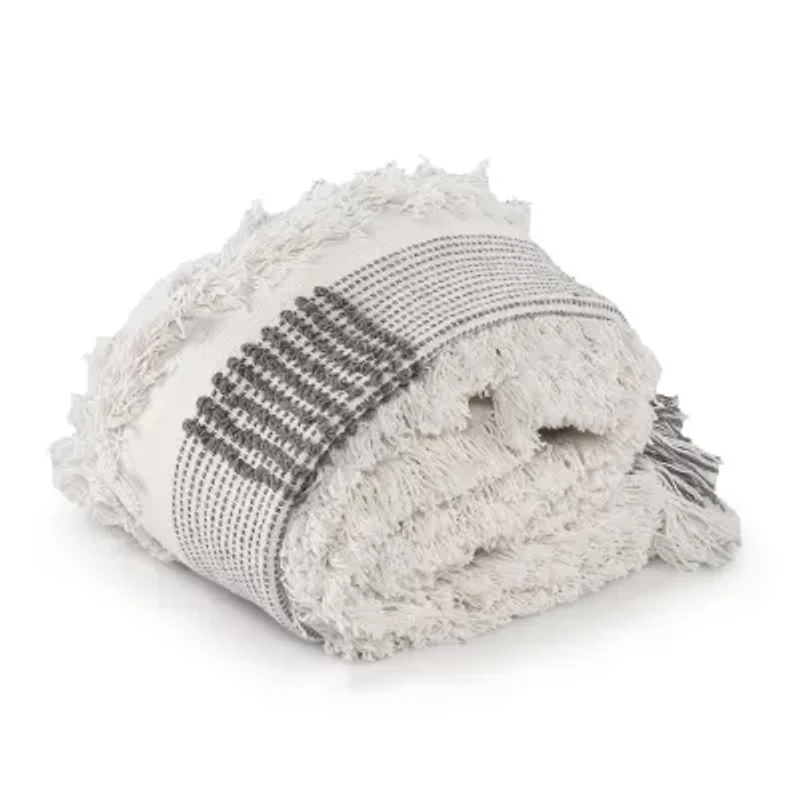 LR Home Wesley Checked Washable Throw