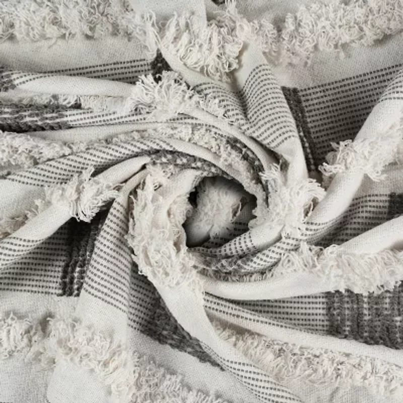 LR Home Wesley Checked Washable Throw