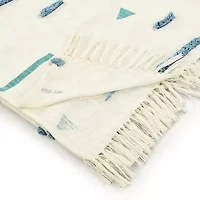 LR Home Ian Geometric Washable Throw