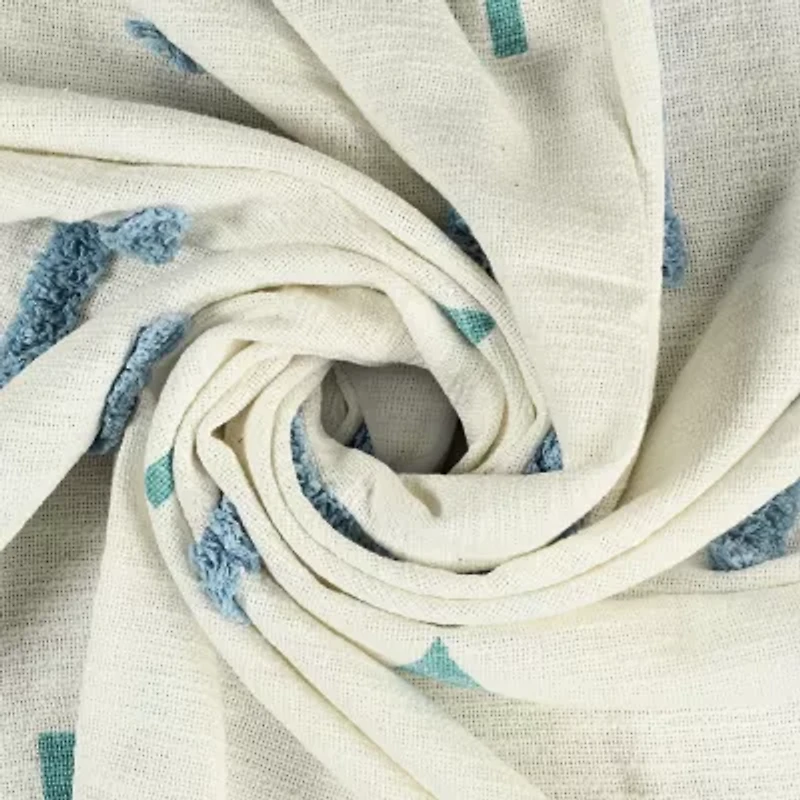 LR Home Ian Geometric Washable Throw