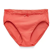 Ambrielle Cotton High Cut Panty