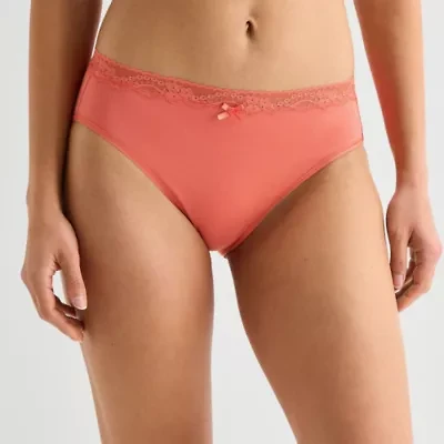 Ambrielle Cotton High Cut Panty