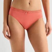 Ambrielle Cotton High Cut Panty