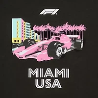 Formula 1 Baby Tee Womens Juniors Crew Neck Short Sleeve Graphic T-Shirt