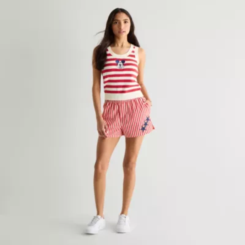 Grayson Threads, The Label Womens Juniors Sleeveless Mickey Mouse Tank Top