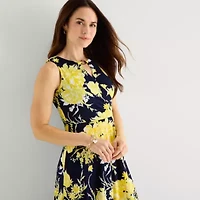 Studio 1 Womens Sleeveless Floral Maxi Dress