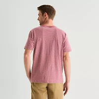 St. John's Bay Texture Mens Crew Neck Short Sleeve T-Shirt