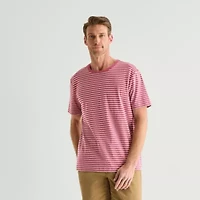 St. John's Bay Texture Mens Crew Neck Short Sleeve T-Shirt