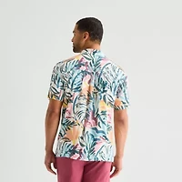 St. John's Bay Mens Short Sleeve Camp Shirt