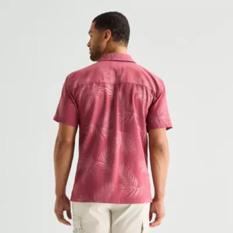 St. John's Bay Camp Mens Short Sleeve Shirt