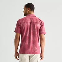 St. John's Bay Camp Mens Short Sleeve Shirt