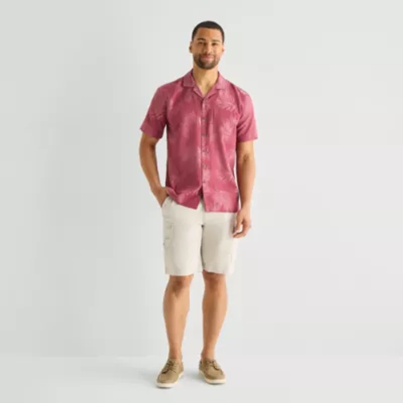 St. John's Bay Camp Mens Short Sleeve Shirt