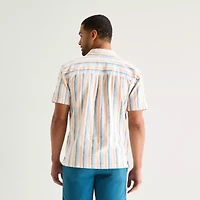 St. John's Bay Camp Mens Short Sleeve Shirt