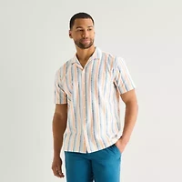 St. John's Bay Camp Mens Short Sleeve Shirt