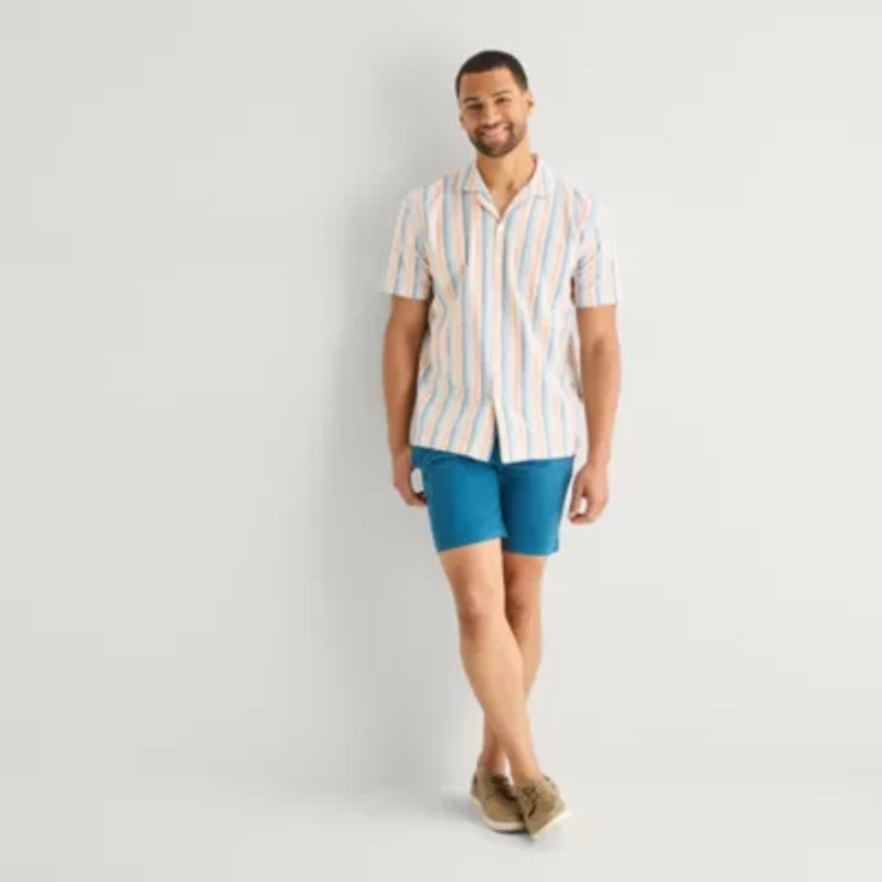 St. John's Bay Camp Mens Short Sleeve Shirt