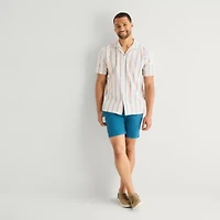 St. John's Bay Camp Mens Short Sleeve Shirt