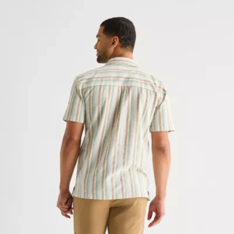St. John's Bay Camp Mens Short Sleeve Shirt
