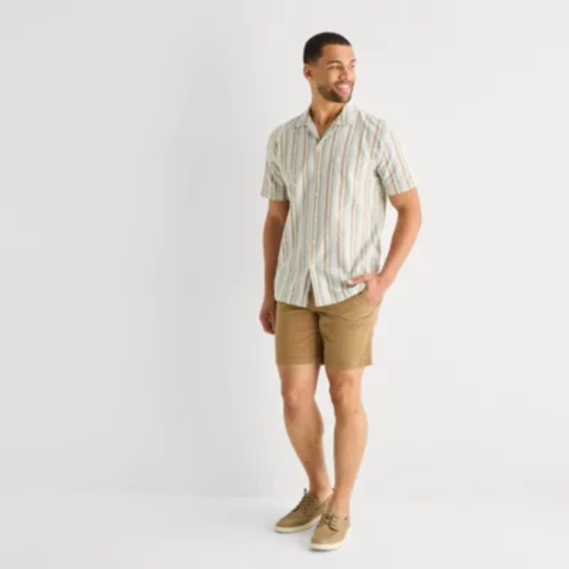 St. John's Bay Camp Mens Short Sleeve Shirt
