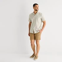 St. John's Bay Camp Mens Short Sleeve Shirt