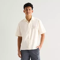Arizona Mens Short Sleeve Regular Fit Button-Down Shirt