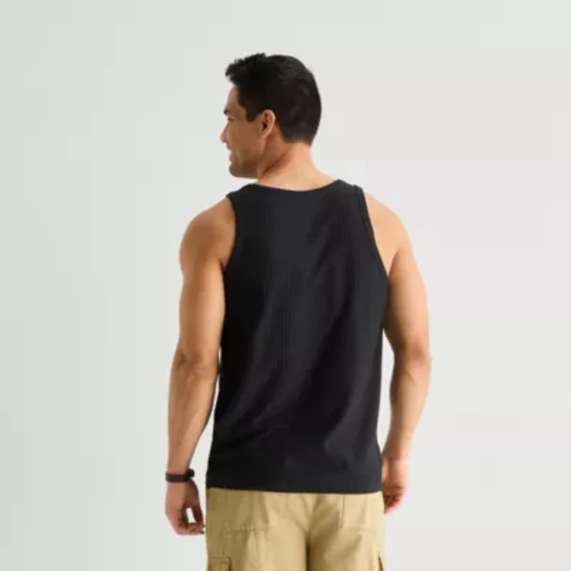 mutual weave Mens Round Neck Tank Top