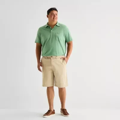 St. John's Bay Comfort Waist 10" & 11" Mens Big and Tall Stretch Fabric Chino Short
