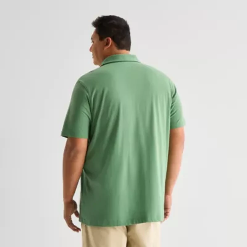 St. John's Bay Jersey Big and Tall Mens Classic Fit Short Sleeve Polo Shirt