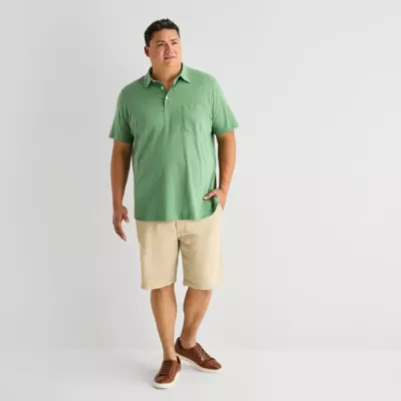 St. John's Bay Jersey Big and Tall Mens Classic Fit Short Sleeve Polo Shirt