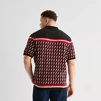 Shaquille O'Neal XLG™ Big and Tall Mens Short Sleeve Button Polo Sweater