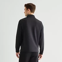 Stylus Scuba Mens Mock Neck Long Sleeve Quarter-Zip Pullover