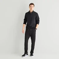 Stylus Scuba Mens Mock Neck Long Sleeve Quarter-Zip Pullover