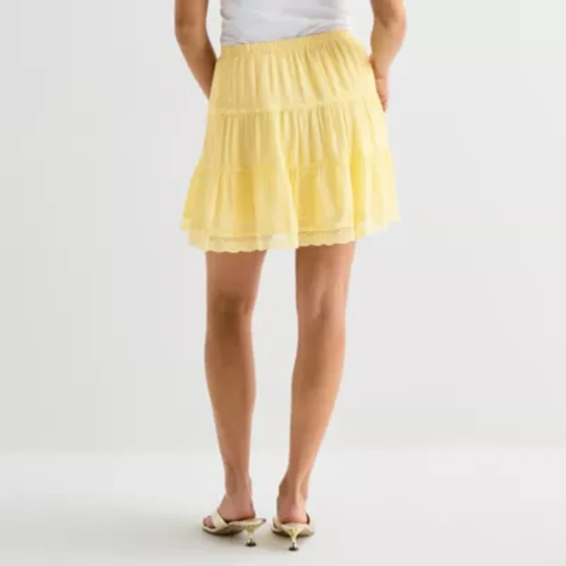 by&by Womens Juniors Mini A-Line Skirt