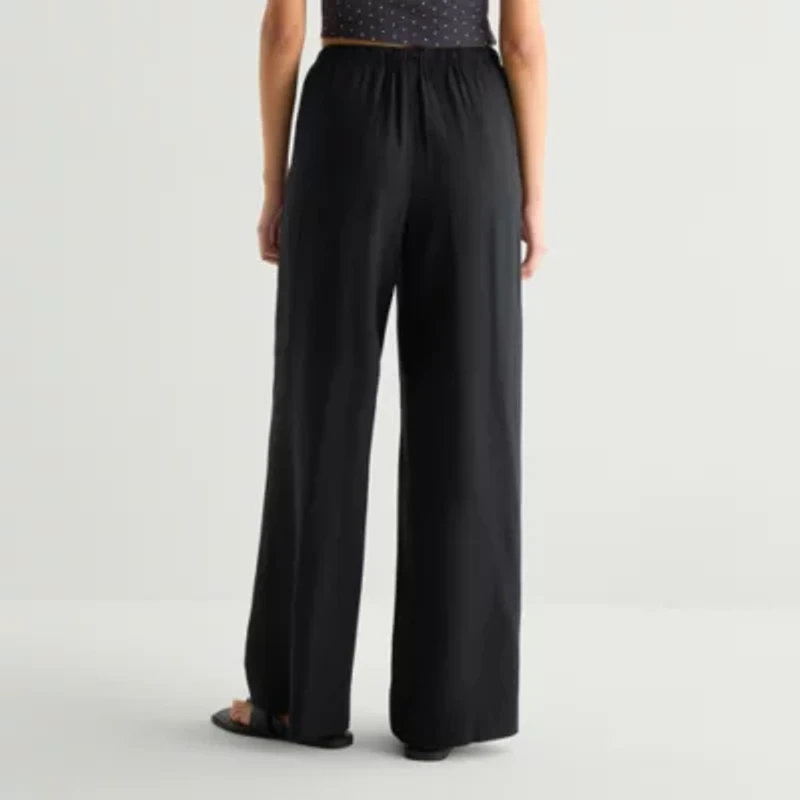 Arizona Womens Juniors Bootcut Low Rise Drawstring Pant