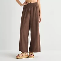Arizona Womens Juniors Wide Leg Pull-On Pant