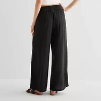 Arizona Womens Juniors Wide Leg Pull-On Pant