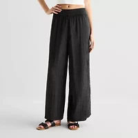 Arizona Womens Juniors Wide Leg Pull-On Pant