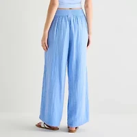 Arizona Womens Juniors Wide Leg Pull-On Pant