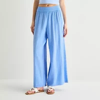Arizona Womens Juniors Wide Leg Pull-On Pant