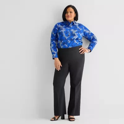 Liz Claiborne Lisa Womens Plus Flare Pull-On Pant