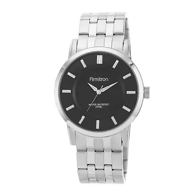 Armitron® All Sport Mens Silver-Tone Sunray Watch
