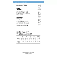 Ambrielle Wonderful Edge® Back Magic® High-Waist Thigh Slimmers
