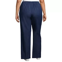 Alfred Dunner Classics Womens Plus Straight Pull-On Pants