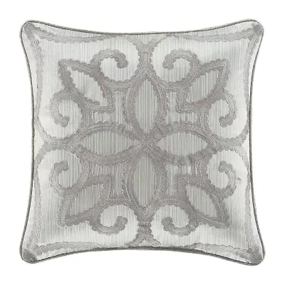 Five Queens Court Nouveau Square Throw Pillow