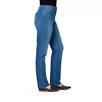 Gloria Vanderbilt Amanda Stretch Fabric Womens High Rise Straight Leg Regular Fit Jean