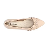 Easy Street Millie Womens Round Closed Toe Block Heel Pumps Extra Wide Width