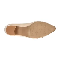 Easy Street Millie Womens Round Closed Toe Block Heel Pumps Extra Wide Width
